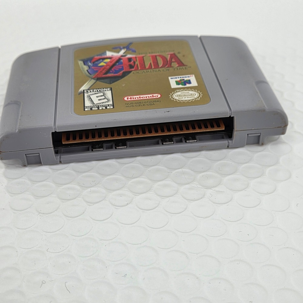 The Legend of Zelda Ocarina of Time Nintendo 64 N64 Game NUS-006 Gold Tested - Picture 7 of 9